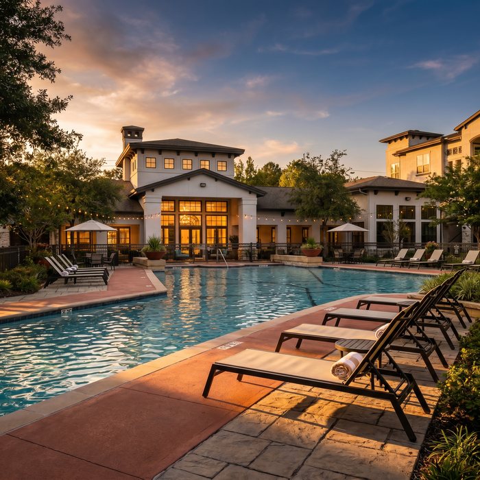 The Oaks at Capital Creek pool deck